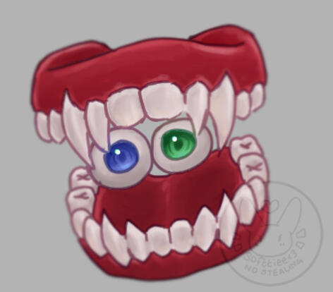 small render doodle of Caine from the digital circus